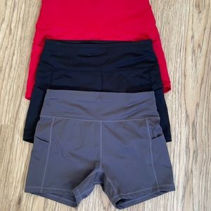 3 Women’s exercise shorts